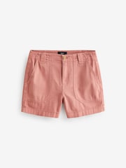 Pink 100% Cotton Cargo Utility Lightweight Denim Shorts - Image 5 of 6
