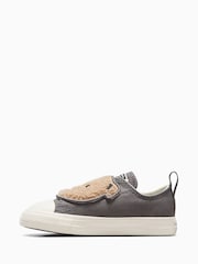 Converse Grey Chuck Taylor All Star Teddy Trainers - Image 2 of 7