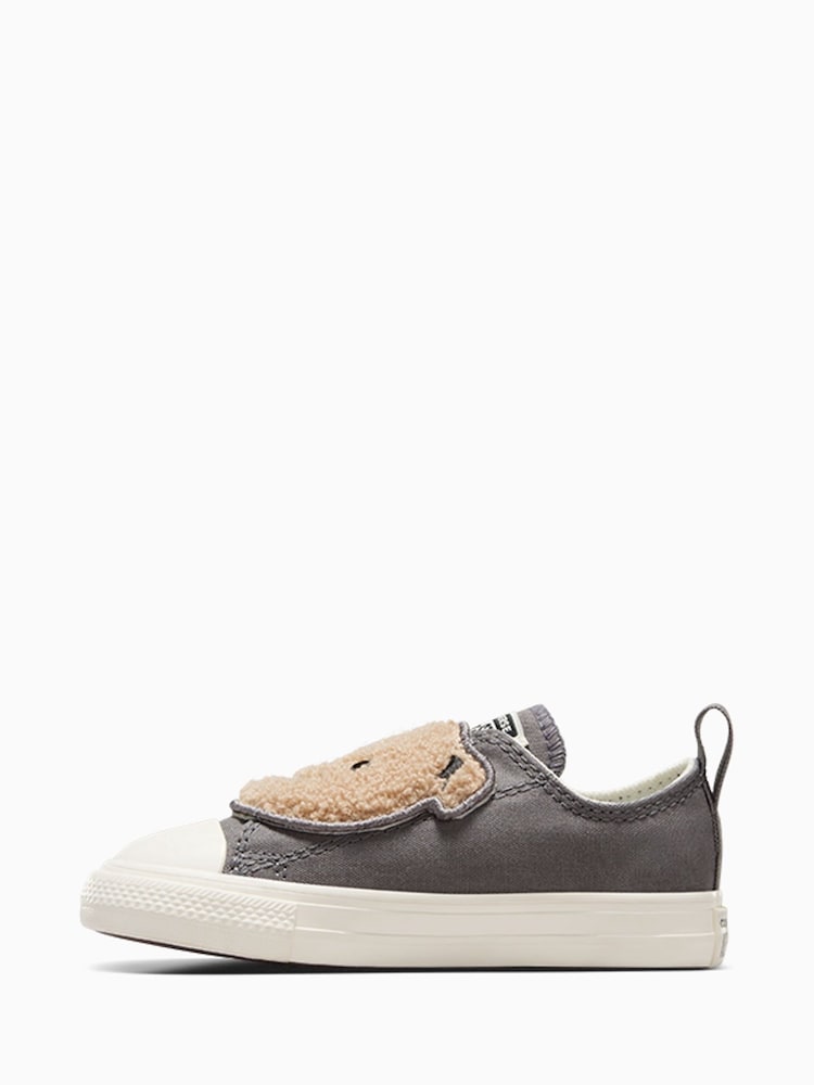 Converse Grey Chuck Taylor All Star Teddy Trainers - Image 2 of 7