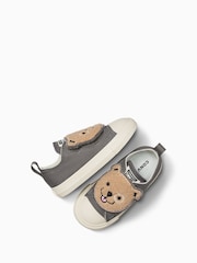 Converse Grey Chuck Taylor All Star Teddy Trainers - Image 4 of 7