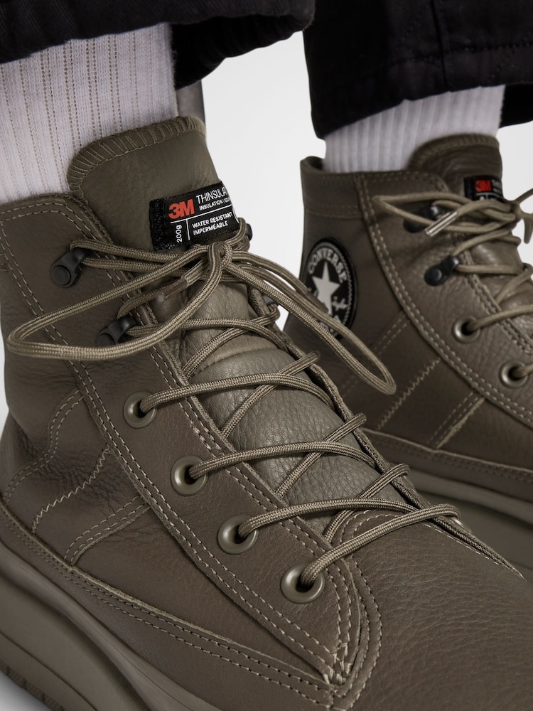 Converse Grey Chuck Taylor All Star Teddy Trainers - Image 7 of 7