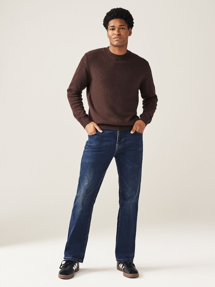 Mid Blue Bootcut Classic Stretch Jeans - Image 3 of 9