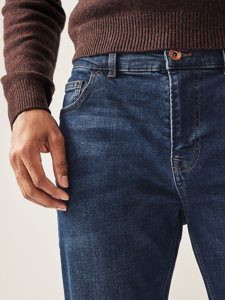 Mid Blue Bootcut Classic Stretch Jeans - Image 5 of 9