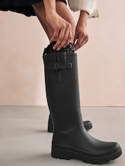 Black Sequin Trim Welly Socks 1 Pack - Image 3 of 5