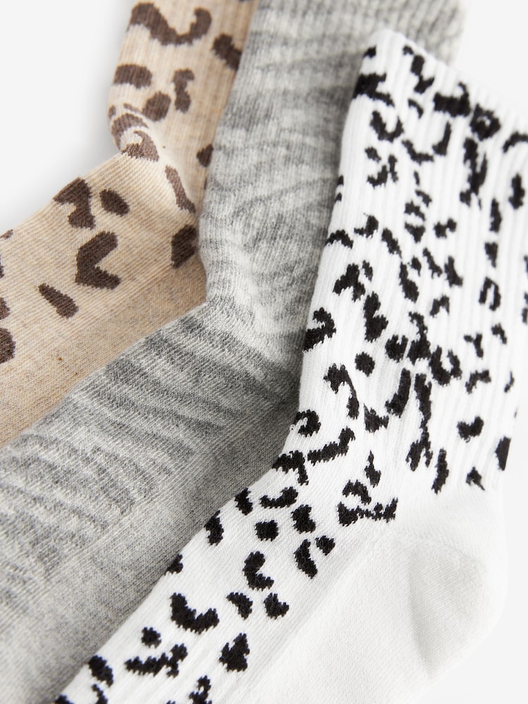 Neutral Animal Cushion Sole Ribbed Sport Ankle Socks 3 Pack With Arch Support - Image 5 of 5
