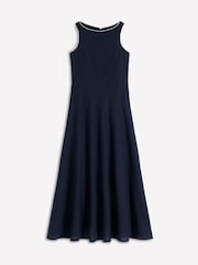 Boden Blue Annet Linen Blend Midi Dress - Image 5 of 5