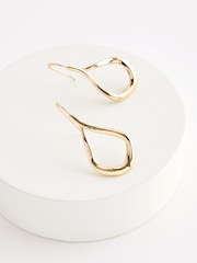 Gold Tone Tear Drop Earrings - Image 3 of 3