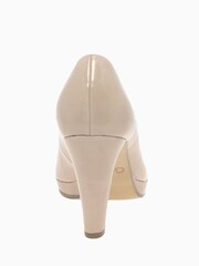 Gabor Wide Fit Splendid Sand Lack Dress Court Shoes - Image 5 of 5