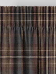 Green & Burgundy Heritage Check Made To Measure Curtains - Image 6 of 9
