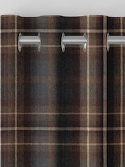 Green & Burgundy Heritage Check Made To Measure Curtains - Image 7 of 9