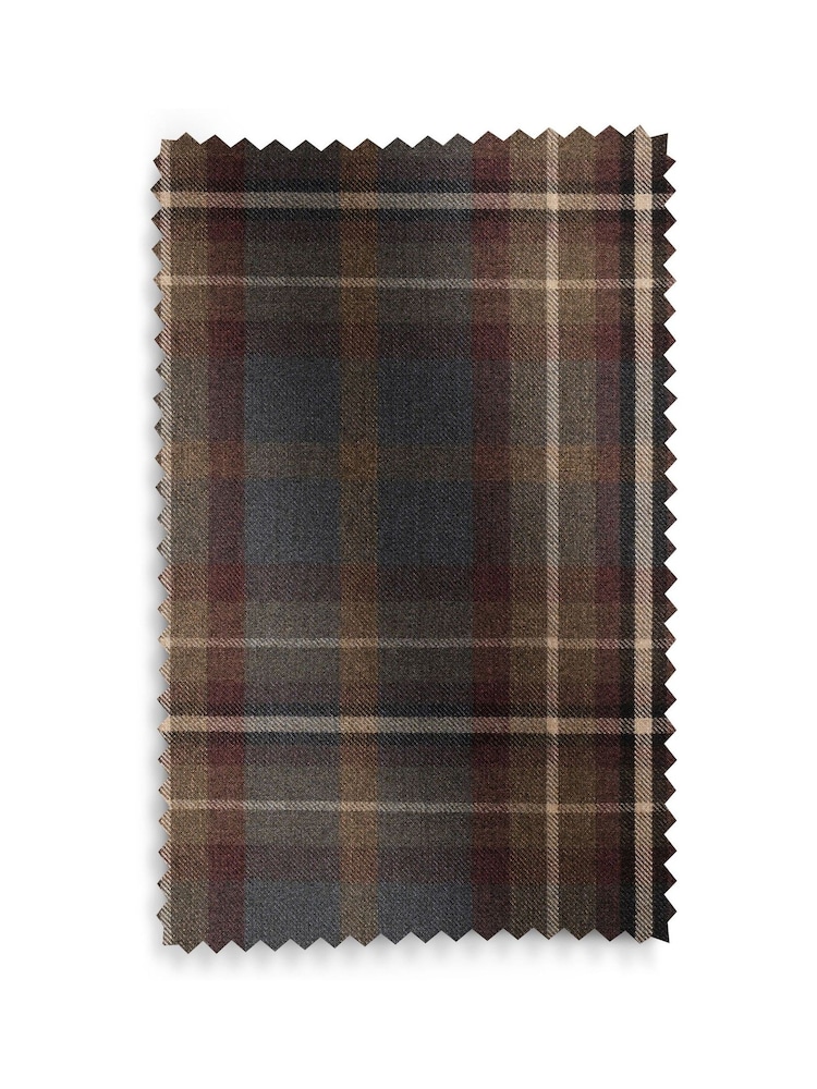 Green & Burgundy Heritage Check Made To Measure Curtains - Image 9 of 9 Green & Burgundy Heritage Check Made To Measure Curtains - Image 9 of 9