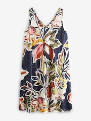 Multi Sleeveless Slouch V-Neck Mini Dress - Image 4 of 5