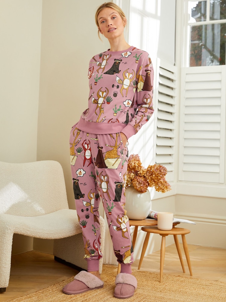 Mink Rosa - Semsket skinnfôrede tøfler med fuskepelsfôr - Image 3 of 11