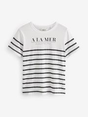Black Graphic Essential Pure 100% Cotton Short Sleeve Crew Neck T-Shirt - Image 6 of 6
