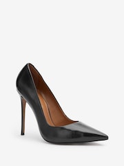 Black Signature Leather Court Shoes - Image 4 of 6