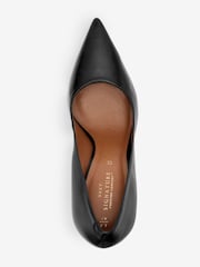 Black Signature Leather Court Shoes - Image 5 of 6