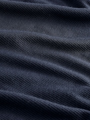 Navy Soft Touch Ribbed Short Sleeve T-Shirt with TENCEL™ Lyocell - Image 6 of 6