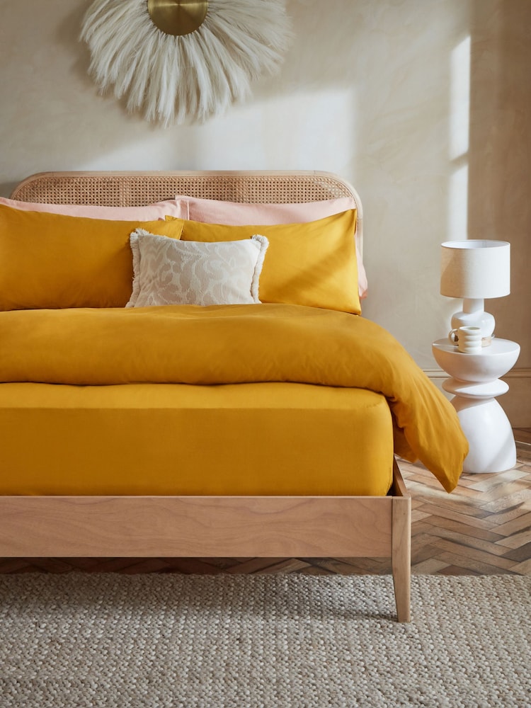 Yellow Mustard Cotton Rich Sheet - Image 1 of 1