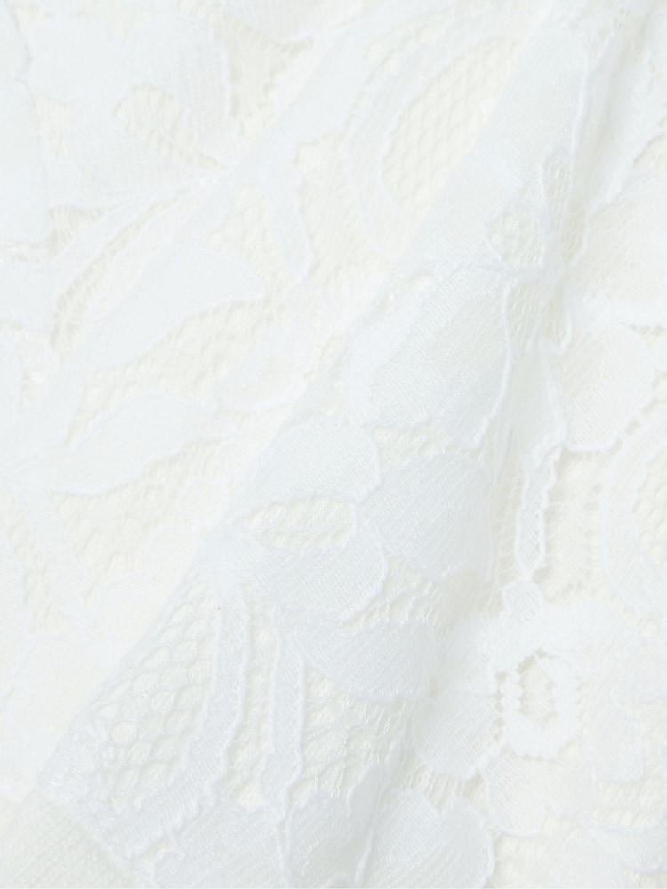 Monsoon Natural Baby Lace 100% Cotton Cardigan - Image 3 of 3