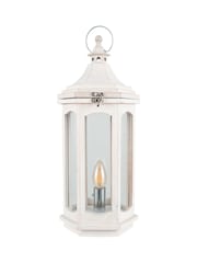 Pacific White Adaline Wood Lantern Table Lamp - Image 2 of 2
