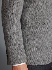 Grey Signature Harris Tweed British Wool Blazer - Image 7 of 13