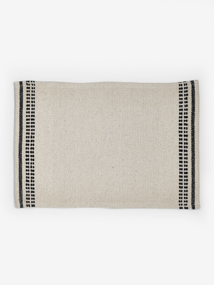 Set of 4 Natural Woven Fabric Placemats - Image 5 of 5