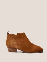 White Stuff Natural Wide Fit Suede Ankle Boots - Image 1 of 4