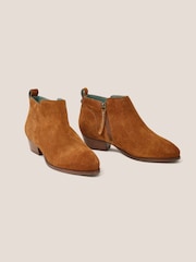 White Stuff Natural Wide Fit Suede Ankle Boots - Image 2 of 4