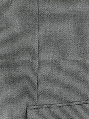 Grey Slim Fit Textured Smart Blazer - Image 10 of 11
