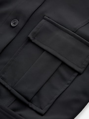 Anthrazitgrau - Premium Mini-Hemdkleid - Bild 8 von 11