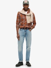 Superdry Oregon Check Orange Long Sleeve Lumberjack Shirt - Image 2 of 5