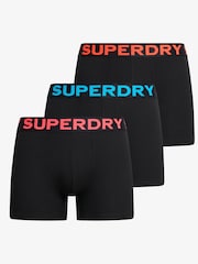 Superdry Black/Neon Boxers 3 Pack - Image 1 of 6