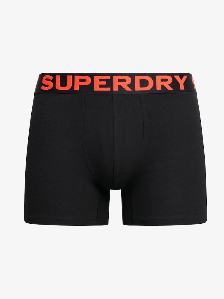 Superdry Black/Neon Boxers 3 Pack - Image 2 of 6