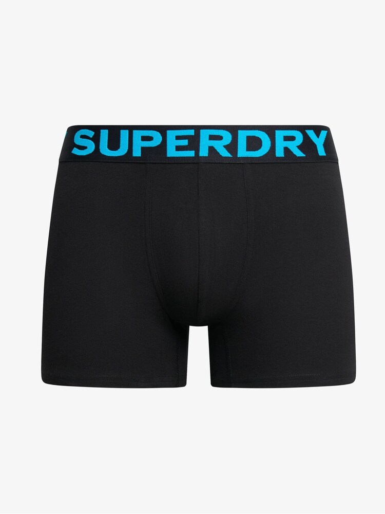 Superdry Black/Neon Boxers 3 Pack - Image 3 of 6