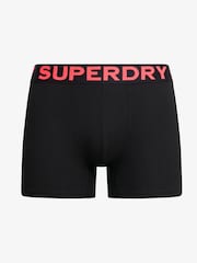 Superdry Black/Neon Boxers 3 Pack - Image 4 of 6