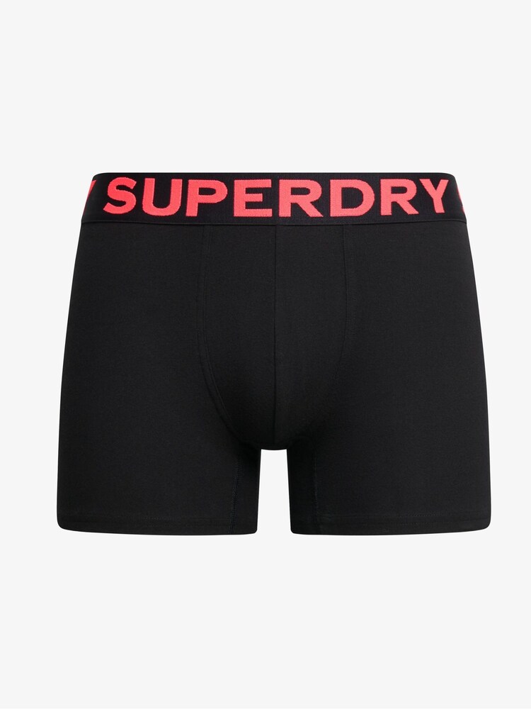 Superdry Black/Neon Boxers 3 Pack - Image 4 of 6
