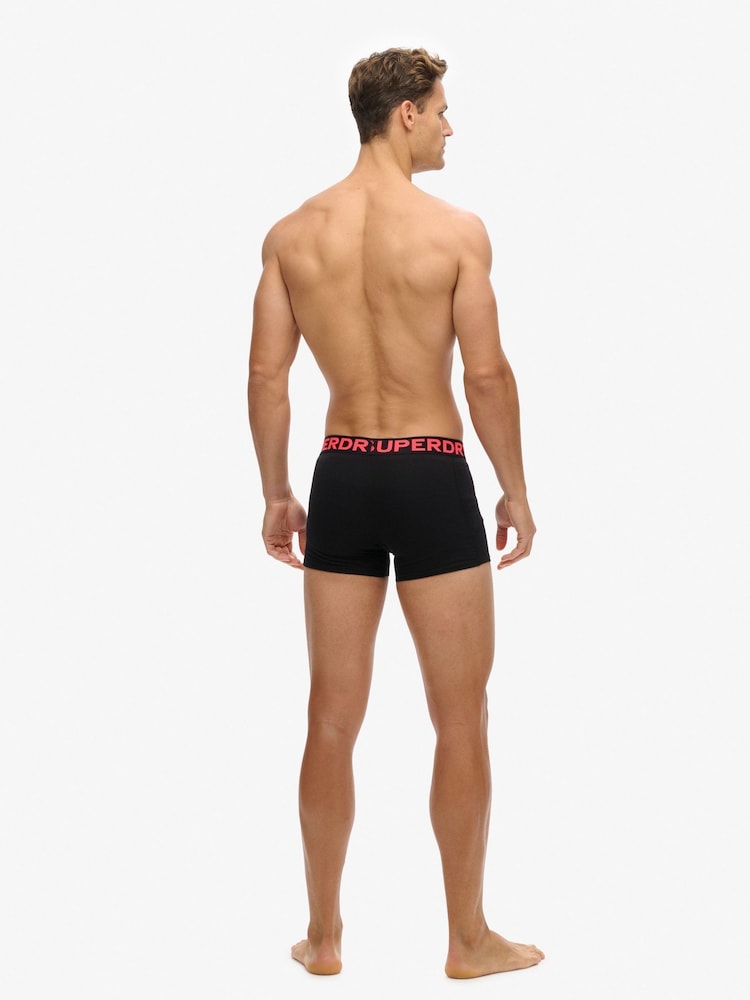 Superdry Black/Neon Boxers 3 Pack - Image 7 of 7 Superdry Black/Neon Boxers 3 Pack - Image 7 of 7