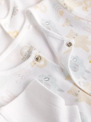 White Farmyard Baby 100% Cotton Rompers 3 Pack (0mths-2yrs) - Image 6 of 7
