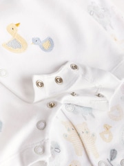 White Farmyard Baby 100% Cotton Rompers 3 Pack (0mths-2yrs) - Image 7 of 7