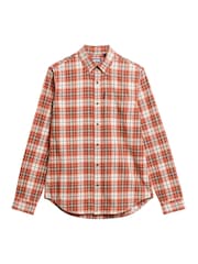 Superdry Frontier Check White Vintage Check 100% Cotton Shirt - Image 4 of 4