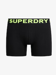 Superdry Athletic Grey/Black Stripe/Black Boxers 3 Pack - Image 2 of 7