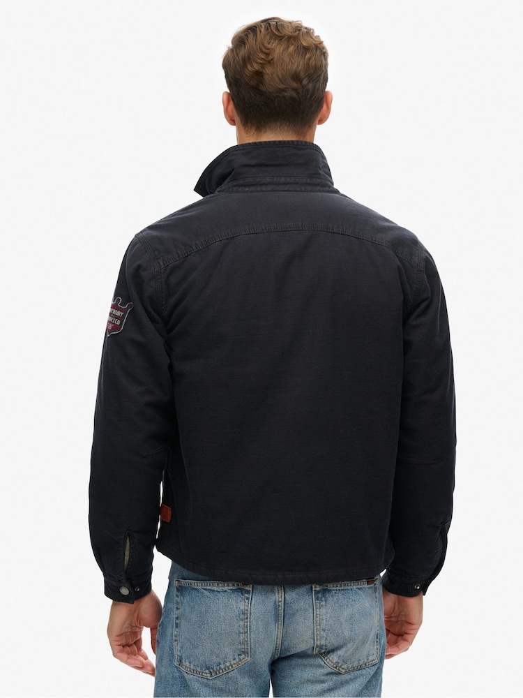 Kurtka Superdry z naszywkami i zapięciem na zamek - Image 3 of 6
