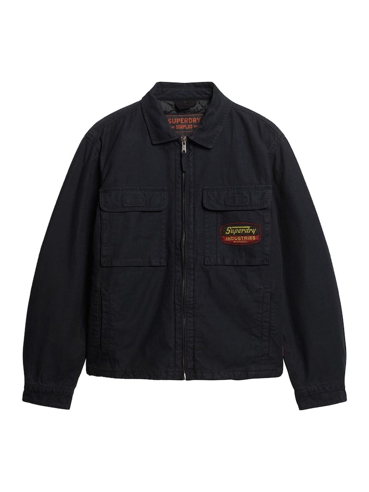 Kurtka Superdry z naszywkami i zapięciem na zamek - Image 5 of 6