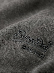 Superdry Carbon Grey Marl Essential Logo Crew Loose Fit Sweatshirt - Image 4 of 5