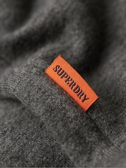 Superdry Carbon Grey Marl Essential Logo Crew Loose Fit Sweatshirt - Image 5 of 5