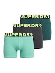 Superdry Triple Green/Neon Boxers 3 Pack - Image 1 of 6