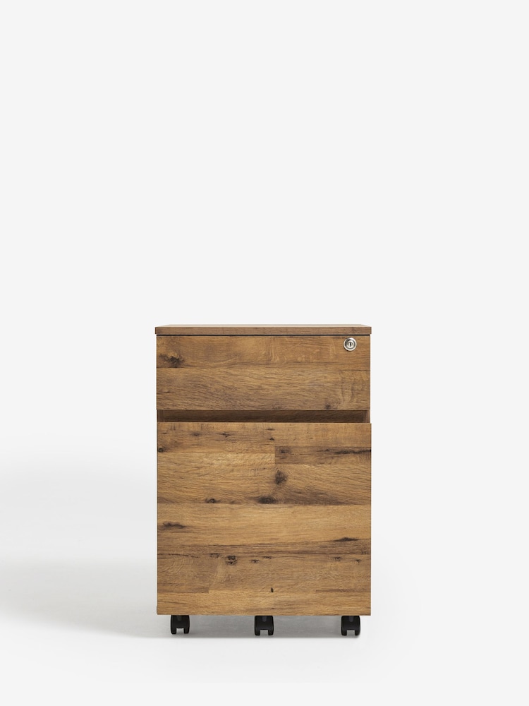 Dark Bronx Oak Effect Filing Cabinet - Image 2 of 7