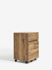 Dark Bronx Oak Effect Filing Cabinet - Image 3 of 7