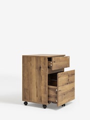 Dark Bronx Oak Effect Filing Cabinet - Image 5 of 7