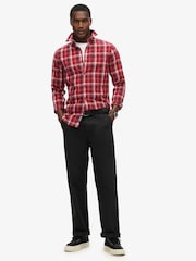Superdry Montauk Check Red Vintage 100% Cotton Check Shirt - Image 2 of 5